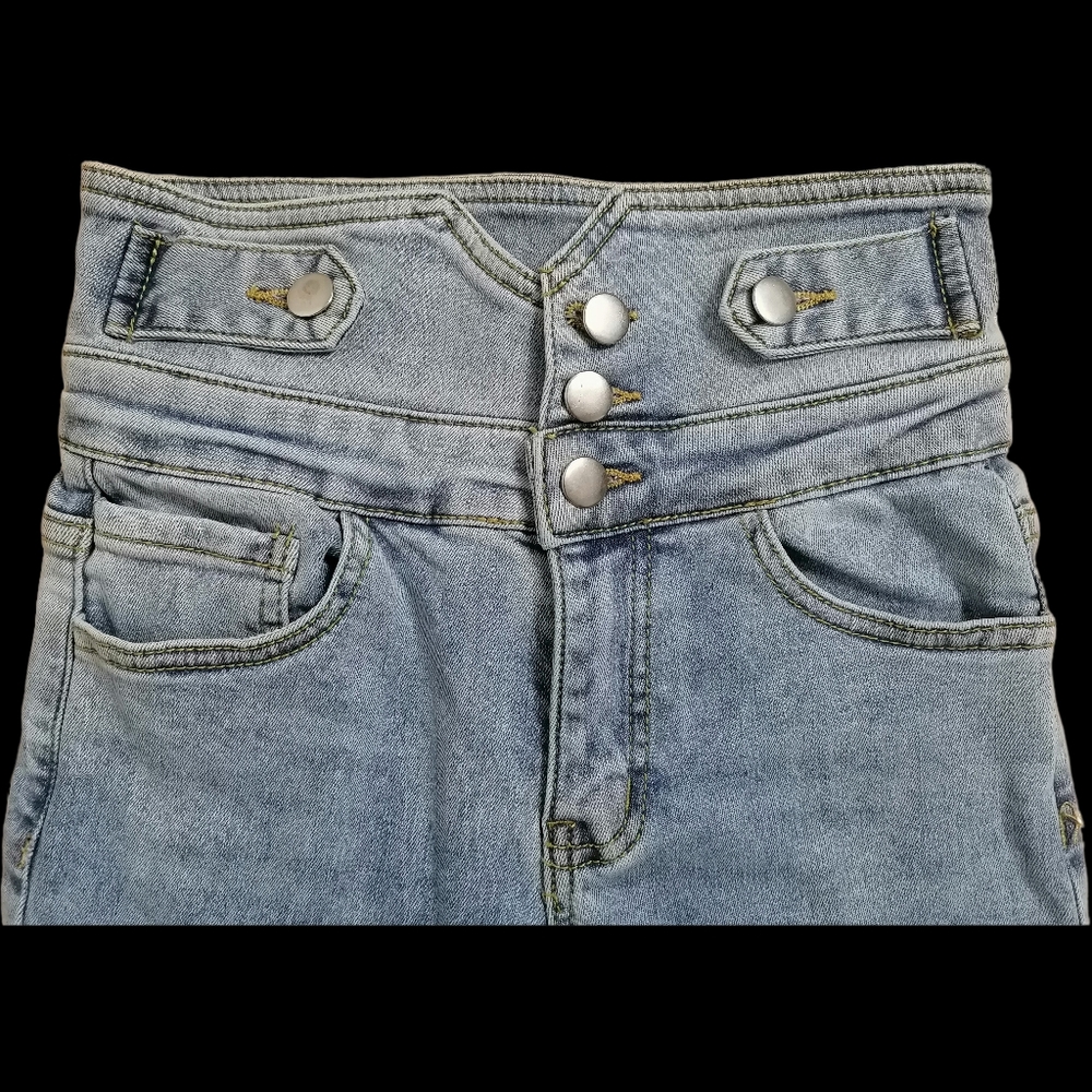 ⚓️ S, new light blue high rise / wide waist skinny jeans by SML